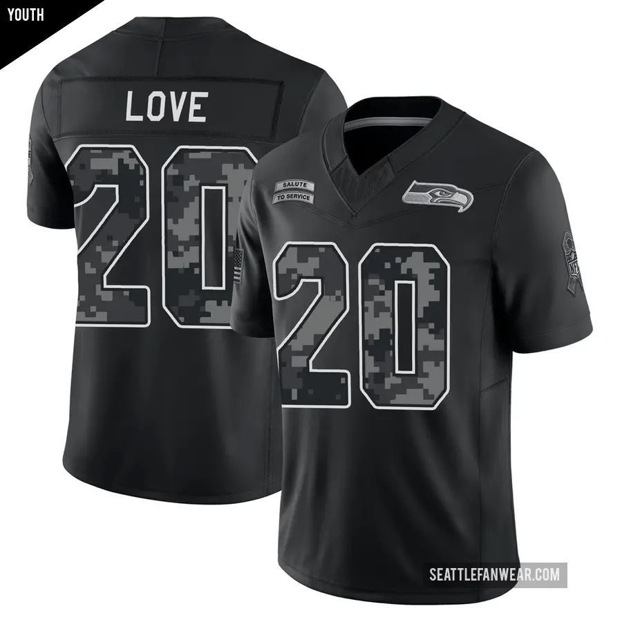 Youth Seattle Seahawks ＃20 Julian Love Royal Limited Throwback